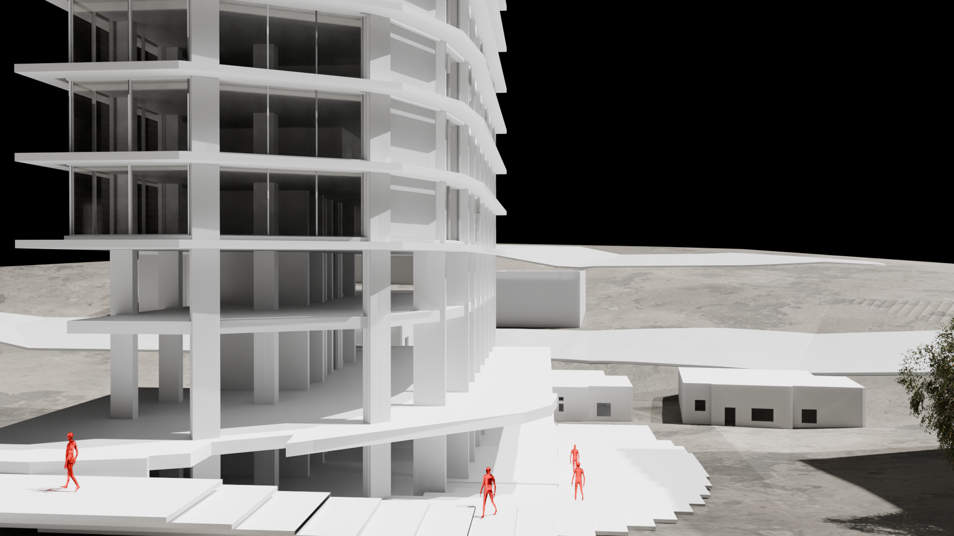 The main descent into the core.